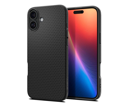 Etui do telefonów SPIGEN Liquid Air do iPhone 16 Plus Matte Black ACS08066